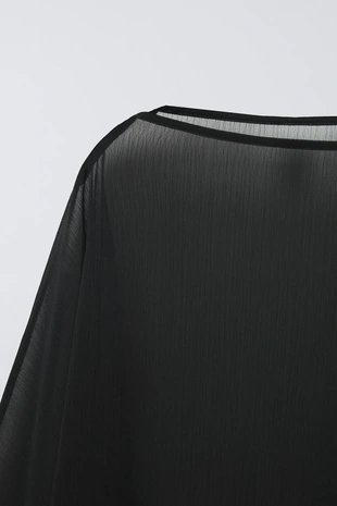 Платье PLAIN CHIFFON CAPE- Заказать в России