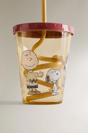 Детская кружка PEANUTS™ с трубочкой- Заказать в России