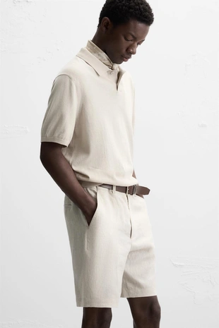 Шорты из 100% льна- Заказать в России