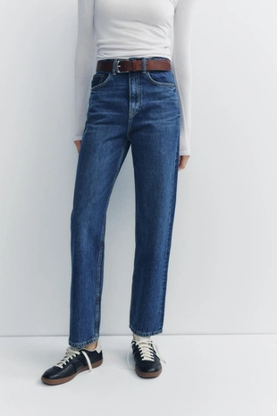 Navy blue | 2569/047/401 - Zara Джинсы TRF MOM FIT HIGH WAIST