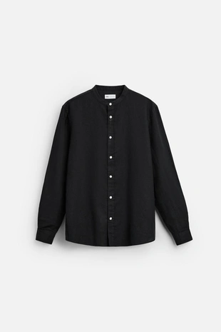 Рубашка из хлопка и льна- Заказать в России