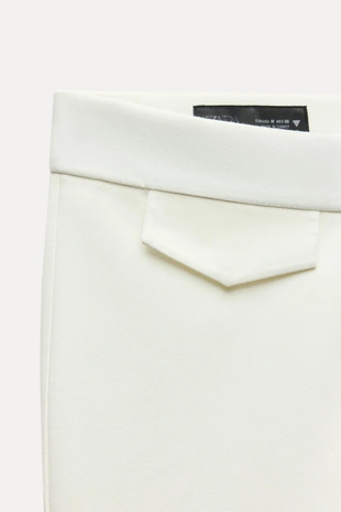 Мини-брюки с расклешенными штанинами