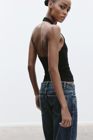 Топ с вырезом халтер- Заказать в России