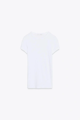 Футболка из вискозы с короткими рукавами- Заказать в России