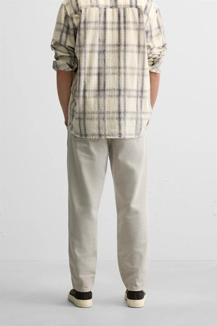 Хлопково-льняные брюки- Заказать в России