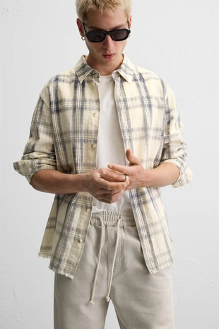 Хлопково-льняные брюки- Заказать в России