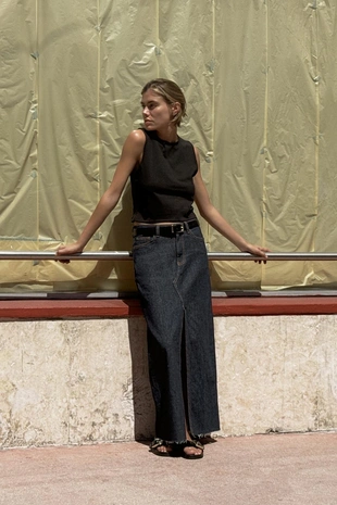 Укороченный топ из хлопка- Заказать в России