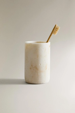 Держатель для зубных щеток с мраморным эффектом- Заказать в России