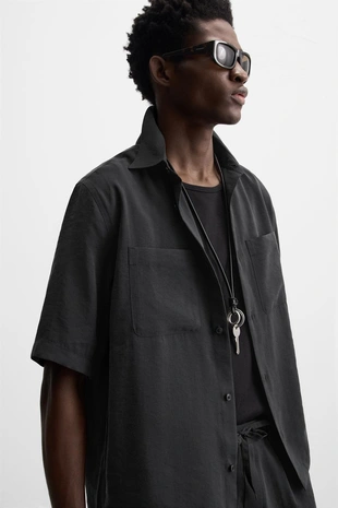 Рубашка свободного кроя RELAXED FIT FLOWING- Заказать в России