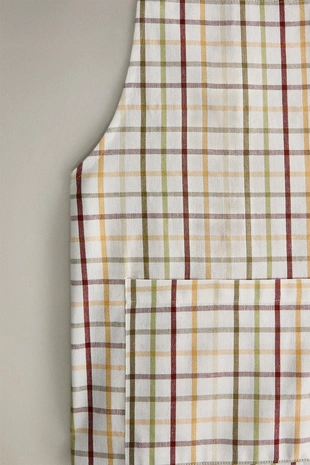 Фартук из хлопка с красочной нитью- Заказать в России