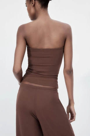 Топ бандо из рельефной ткани- Заказать в России