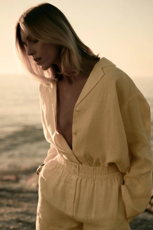 Шорты из 100% льна — ZW COLLECTION- Заказать в России