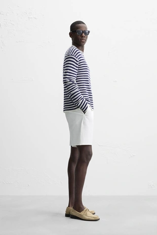 Шорты комфортной посадки из рельефной ткани