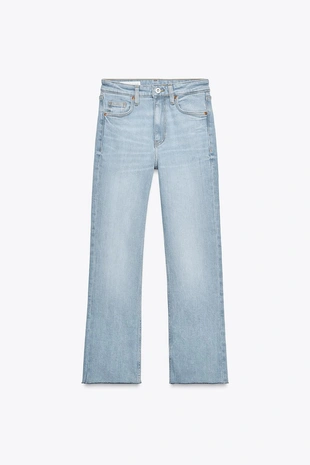 Джинсы TRF CROPPED FLARE с высокой посадкой- Заказать в России