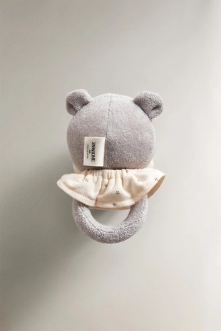 Игрушка-погремушка в виде головы гиппопотама для детей- Заказать в России