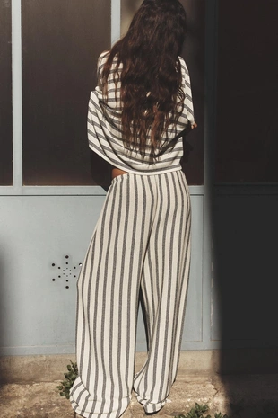 Black / White | 1058/161/064 - Zara Футболка-накидка в стиле рустик