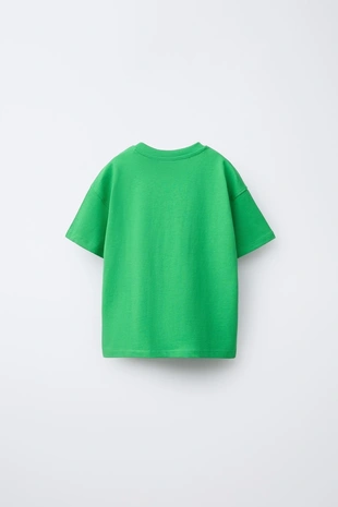 Green | 1716/532/500 - Zara Набор из трех однотонных футболок