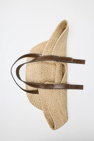 Сумка плетеная BRAIDED SHOPPER- Заказать в России