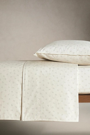 CHILDREN'S MINI FLOWER COTTON FLAT SHEET- Заказать в России