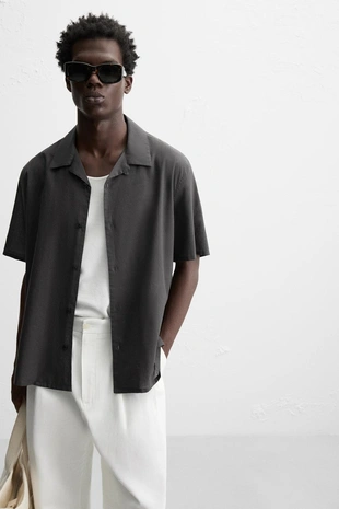 Рубашка из хлопка вуаль- Заказать в России