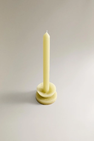 Декоративная свеча с подсвечником- Заказать в России