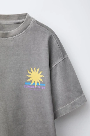 Комплект из футболки и шортов-бермудов GARMENT DYE - Заказать в России