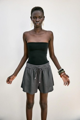 Шорты-боксеры из смесового льна- Заказать в России