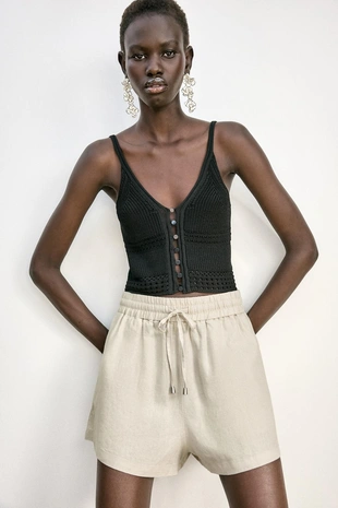 Шорты-боксеры из смесового льна