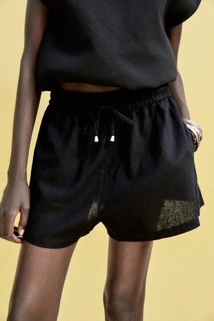 Шорты-боксеры из смесового льна