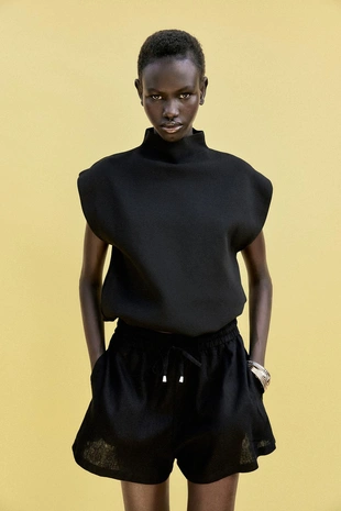 Шорты-боксеры из смесового льна