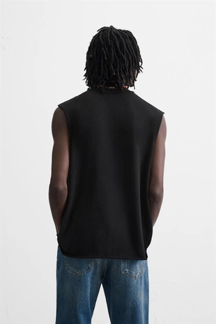 Black | 4231/314/800 - Zara Трикотажный топ без рукавов