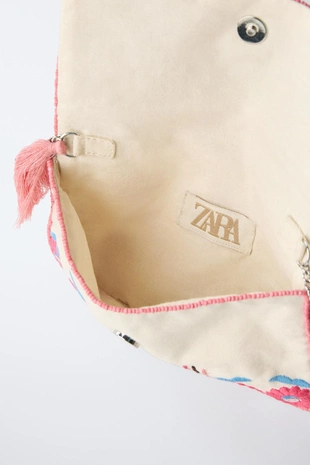 Сумка с зеркальными деталями и плечевым ремнем- Заказать в России