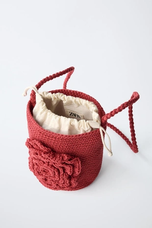 Сумка из кружева кроше с цветком- Заказать в России