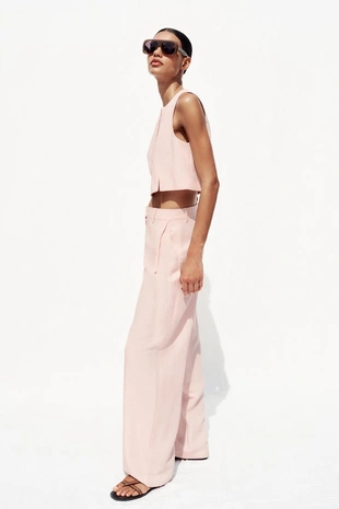 Короткий жилет с разрезами- Заказать в России