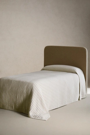 CHILDREN'S STRIPED MUSLIN BEDSPREAD- Заказать в России