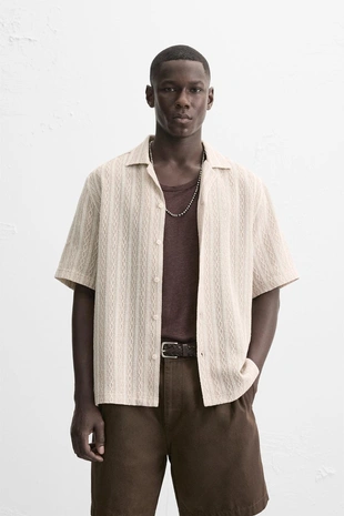 Рубашка JACQUARD с геометрическим узором