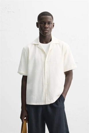 Жаккардовая рубашка RELAXED FIT- Заказать в России