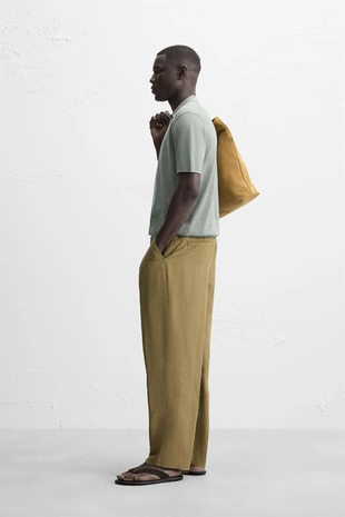 Поло из хлопка и шелка- Заказать в России