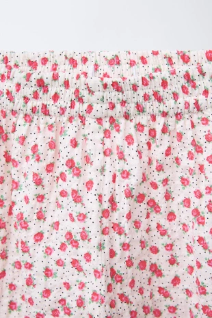 Брюки-кюлоты с цветочным узором- Заказать в России