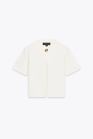 Кардиган с короткими рукавами- Заказать в России