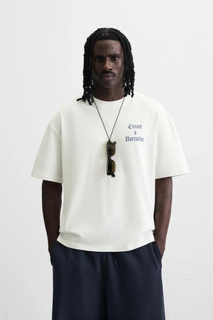 Купить Zara Футболка с графическим принтом