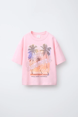 Футболка с принтом «фестиваль» со стразами- Заказать в России