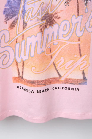 Футболка с принтом «фестиваль» со стразами- Заказать в России