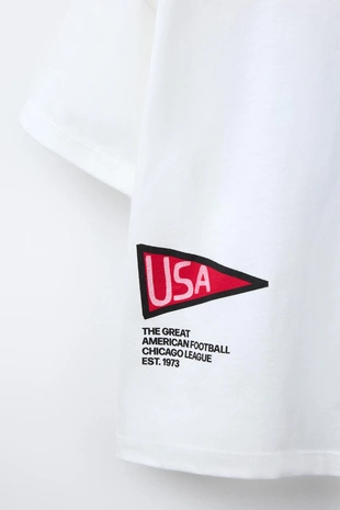 Футболка с принтом «футбол»- Заказать в России