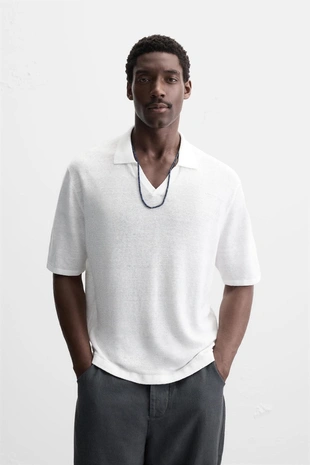 Трикотажное поло из 100% конопли- Заказать в России