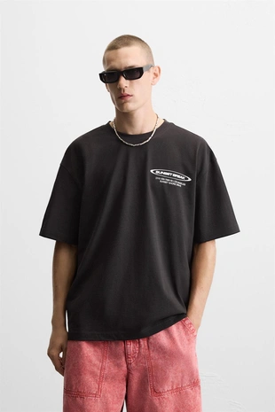 Купить Zara Футболка с принтами и надписями