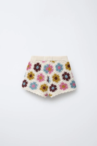 Купить Zara Бермуды из кружева кроше