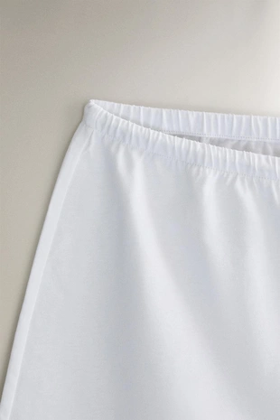 Шорты из хлопка с кружевным узором- Заказать в России