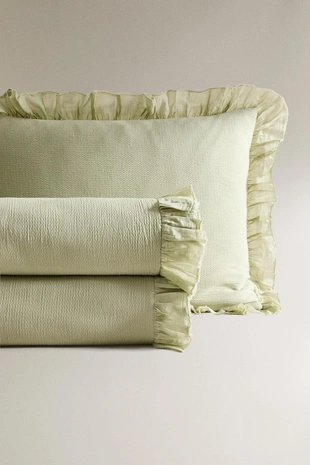 Покрывало с текстурой и оборкой- Заказать в России