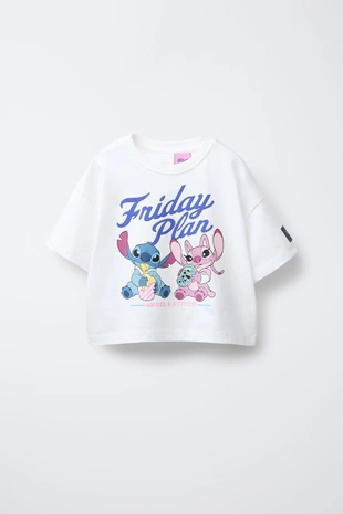 Футболка с принтом STITCH & ANGEL © DISNEY- Заказать в России